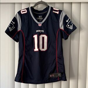 NFL Patriots Navy and Silver Jersey #10